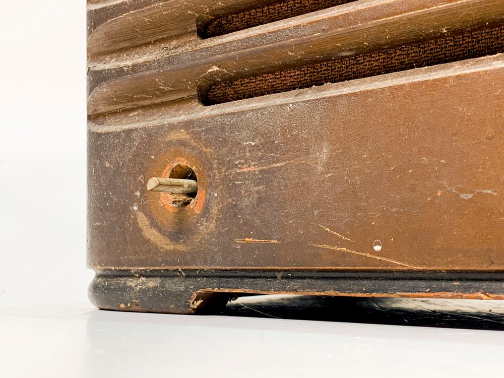 Radio General Electric en caja de madera antigua - imagen 3