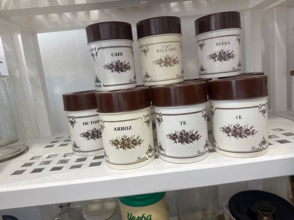 Set de 10 Frascos Plástico para Almacenamiento de Alimentos