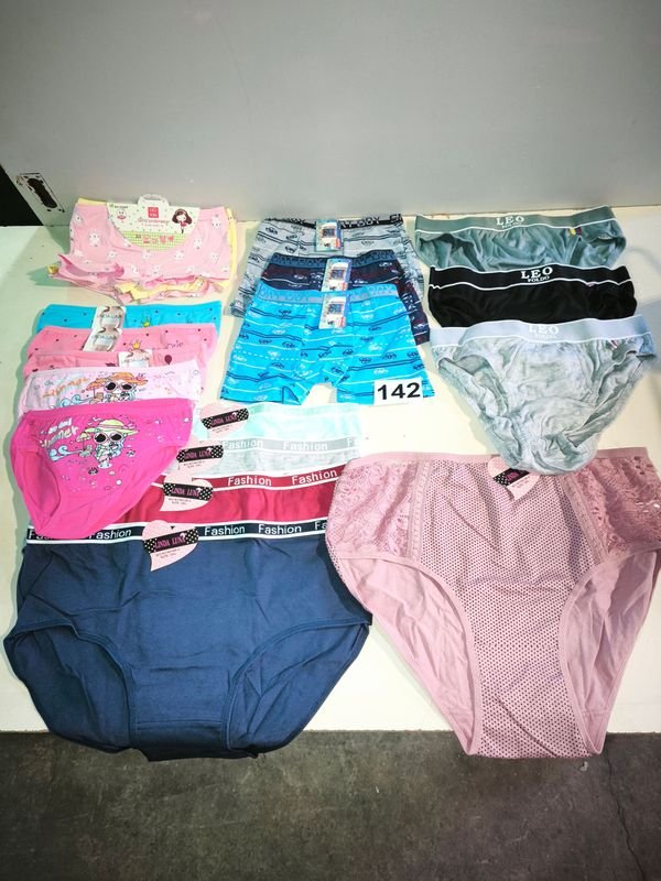 Lote Ropa Interior Mixta para Niños, Adolescentes y Damas