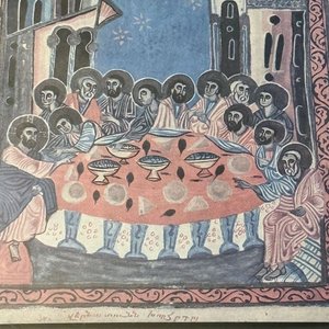 Lote de 2 Cuadros Enmarcados: Última Cena Armenia y Verónica de Memling - imagen 2