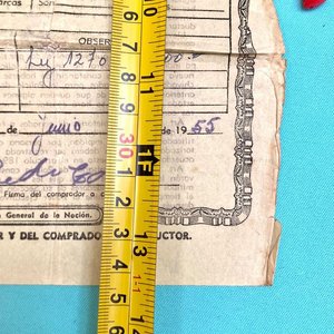 Certificado-Guía Antiguo para Transacciones Rurales - Fray Bentos 1955 - imagen 6