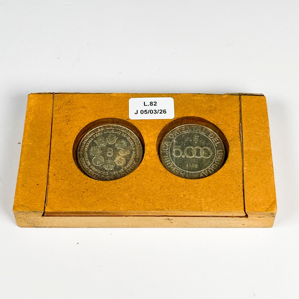 Lote siguiente: Monedas de plata con presidentes latinoamericanos