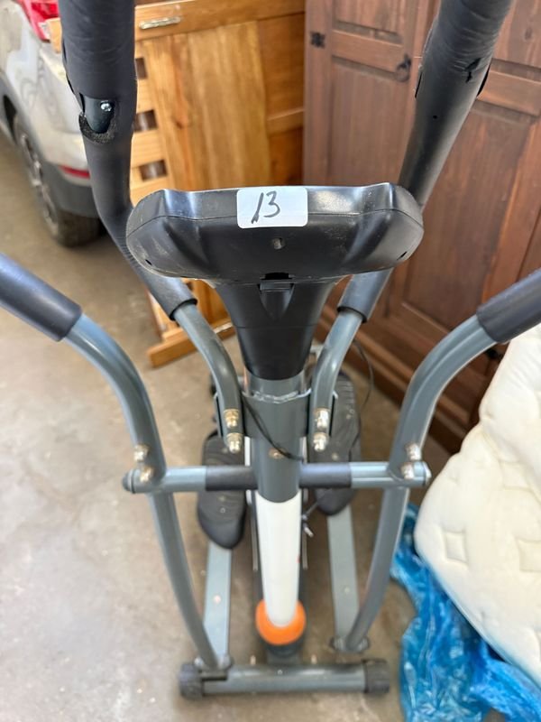 Bicicleta Elíptica Winner Gris y Naranja - imagen 1