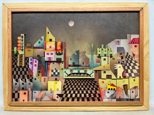 Pintura de Andrés Cortina 'Los tres patios' - imagen 2