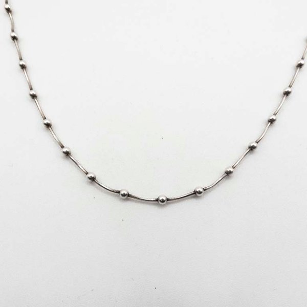 Cadena de Plata con Bolitas - 44 cm - imagen 1