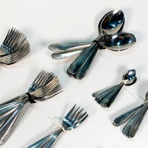 Set de 80 Cubiertos de Acero Inoxidable Hercules con Piezas de Servir - imagen 2