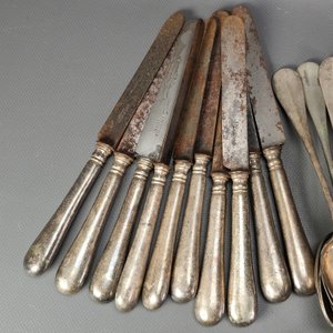 Lote de Cubiertos Christofle: Cucharas, Tenedores y Cuchillos - imagen 8