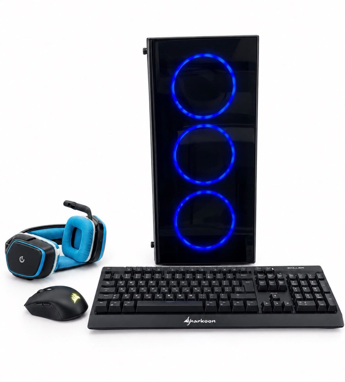 PC Gamer Completa con Teclado, Mouse y Auriculares RGB