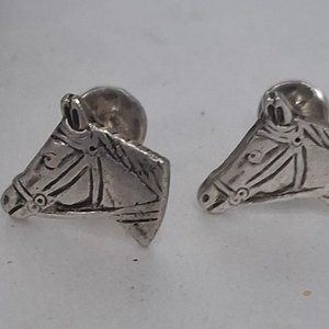 Gemelos de Plata con Diseño de Caballo Estilo Gaucho - imagen 2