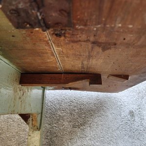 Mesa de Cocina Chica Plegable con Alas de Madera - imagen 4