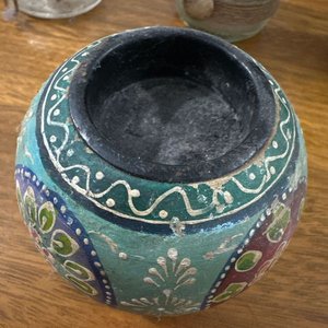 Portavelas Decorativo y Botellas de Vidrio con Arena y Conchas - imagen 3