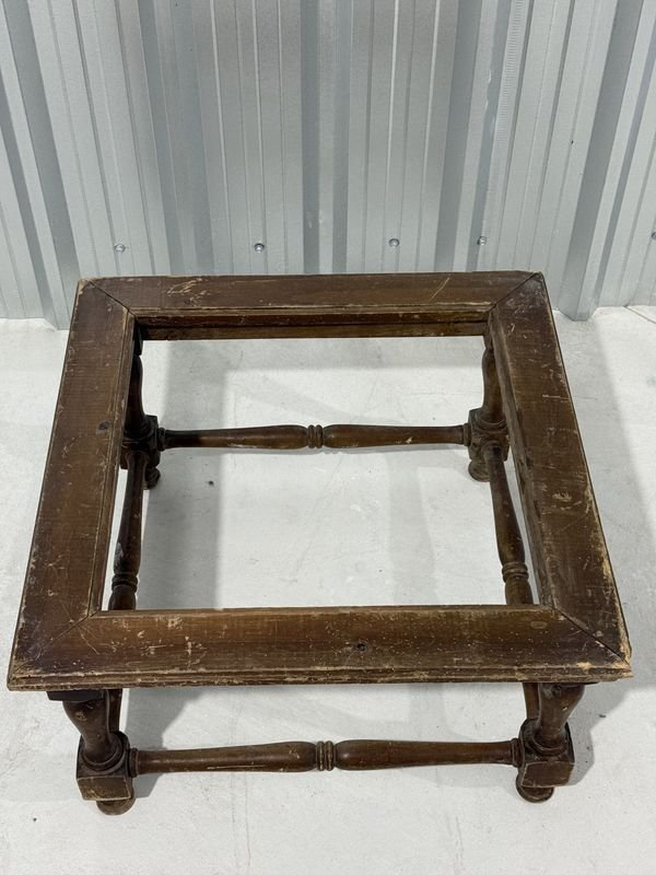 Estructura de Mesa Antigua de Madera Maciza para Restaurar - imagen 1