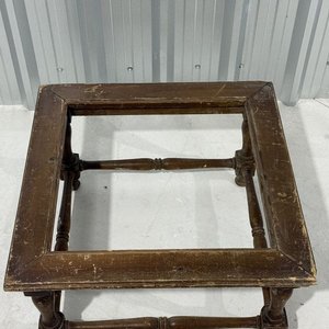 Estructura de Mesa Antigua de Madera Maciza para Restaurar - imagen 1