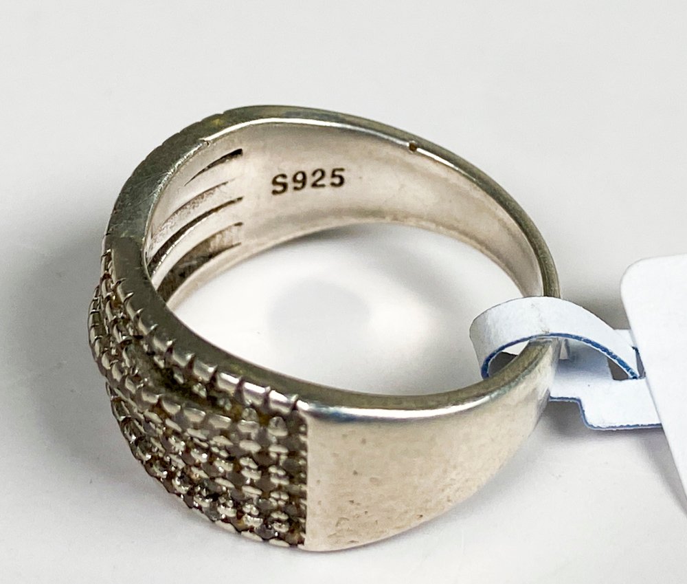 Anillo de plata con zirconias - imagen 3