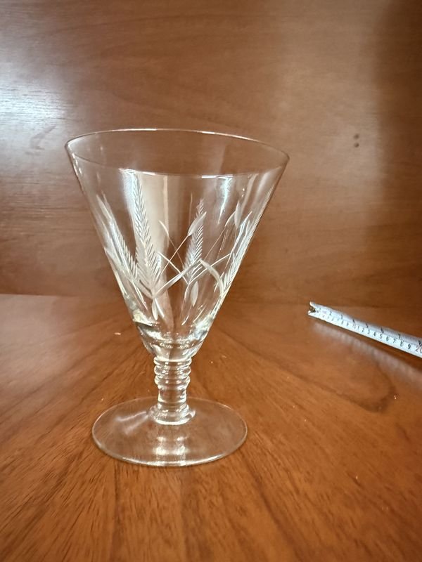 Juego completo de cristal labrado para vino - imagen 8