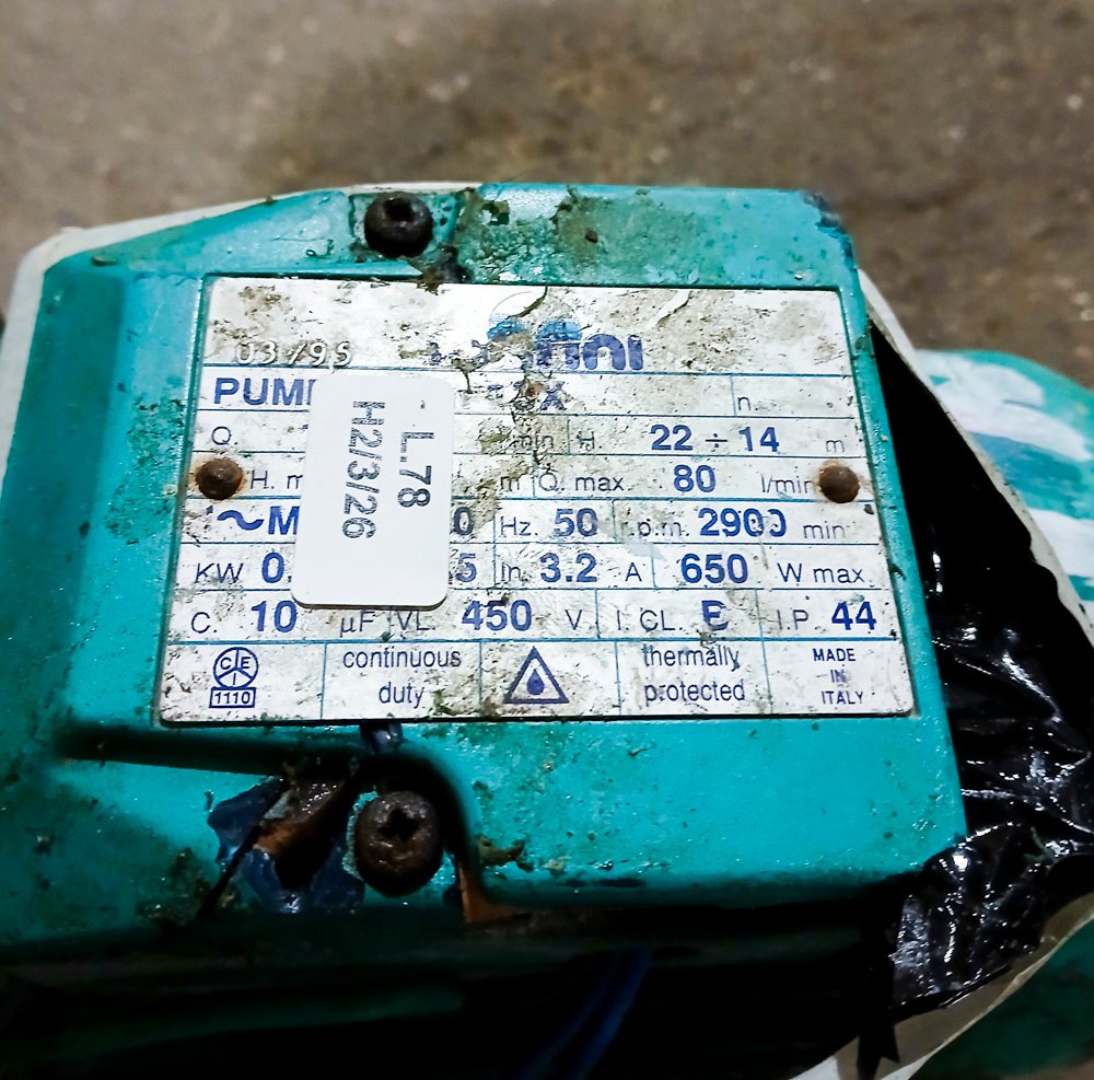 Bomba de 1/2 hp (prende) - Maquinaria en Mal Estado - imagen 2