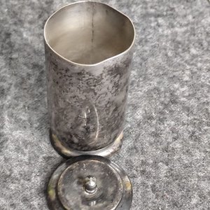 Juego de Metal Plateado: Jarrito con Conejo y Palillero Sheffield - imagen 5