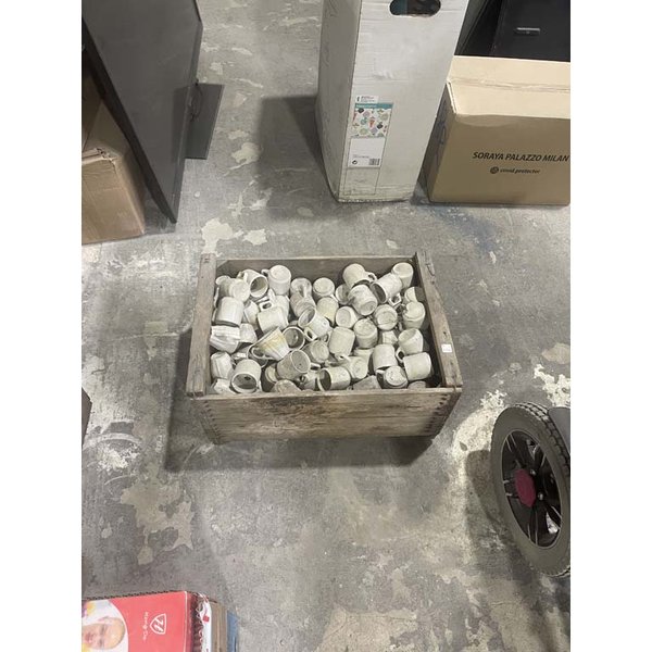 Lote de Tazas de Café de Cerámica Blanca