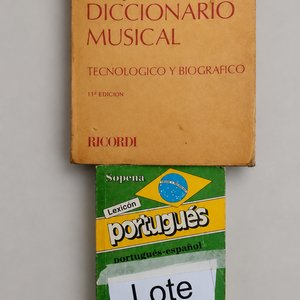 Lote anterior: Diccionario Musical y Libro de Numerología