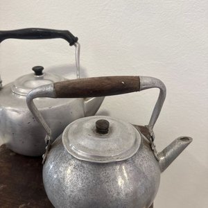 Par de Pavas de Aluminio Antiguas - imagen 3