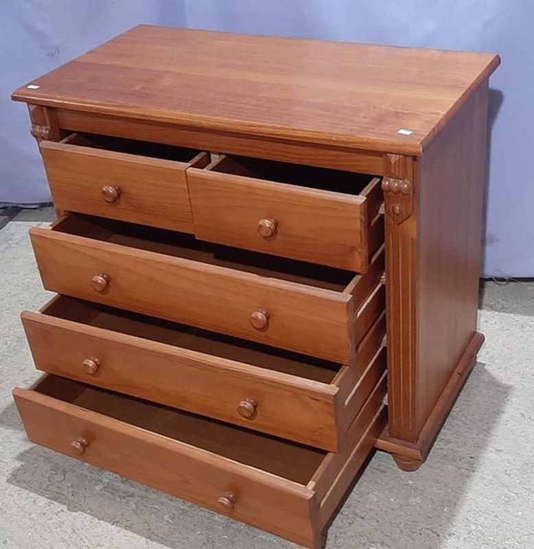 Mueble de Madera con 5 Cajas - imagen 2