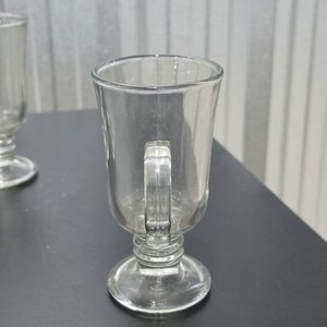 Set de 6 Tazas de Vidrio Transparente con Pie Decorativo - imagen 5