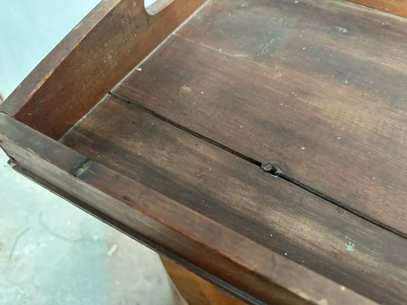 Mesa Auxiliar De Madera - Tabla de madera antigua con diseño clásico - imagen 12