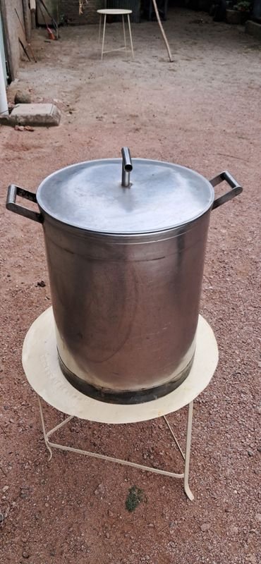Olla Grande de Acero Inoxidable de 50 Litros