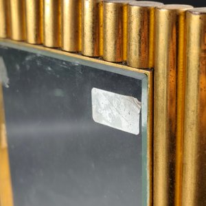 Portarretratos de Bronce Macizo con Vidrio Biselado y Diseño Tubular - imagen 6