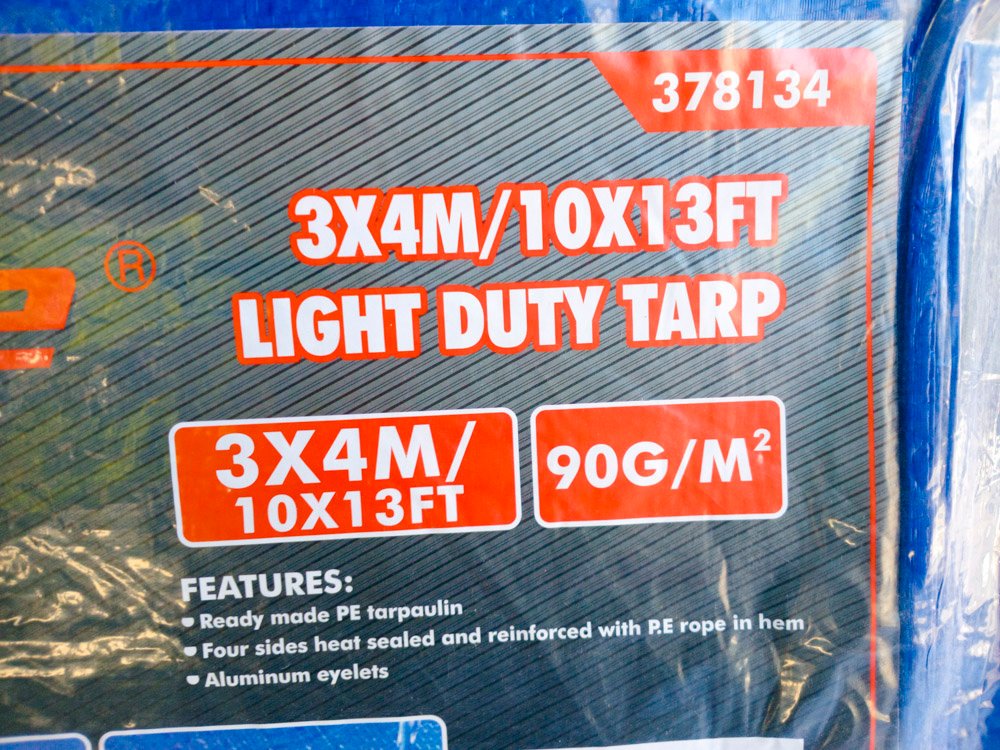 Tarpas azules de 3x4m - imagen 2