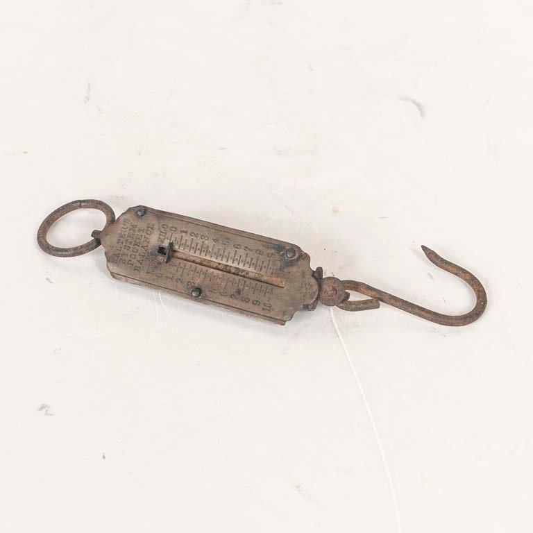 Balanza Antigua de Bronce y Metal Salter's System Pocket Balance