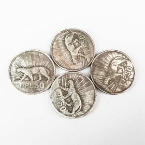 4 Monedas de Plata Uruguay 1 Peso 1942 - imagen 2