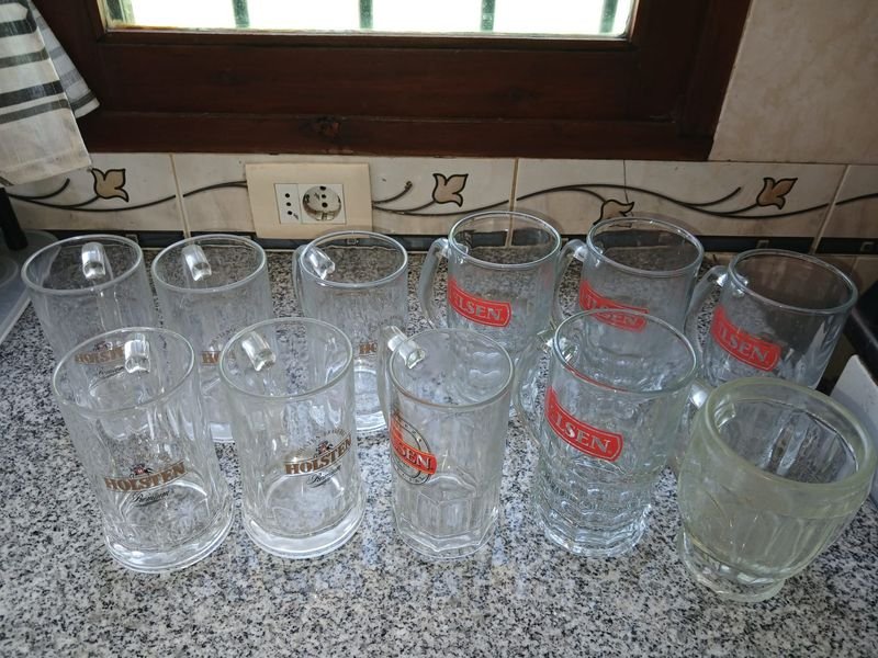 Jarras Cerveceras de Vidrio Varias Marcas
