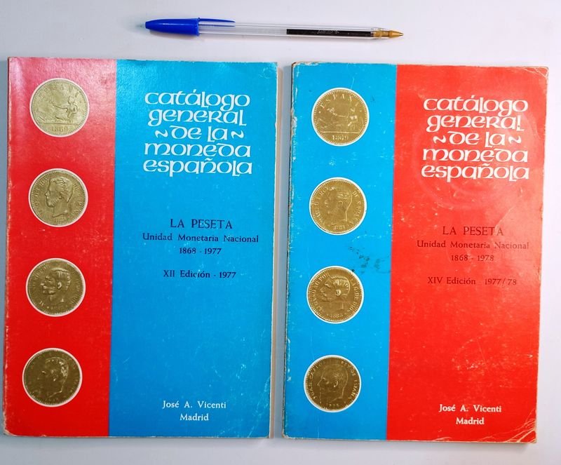 Catálogos "La Peseta" de José A. Vicenti: Ediciones 1977 y 1977/78