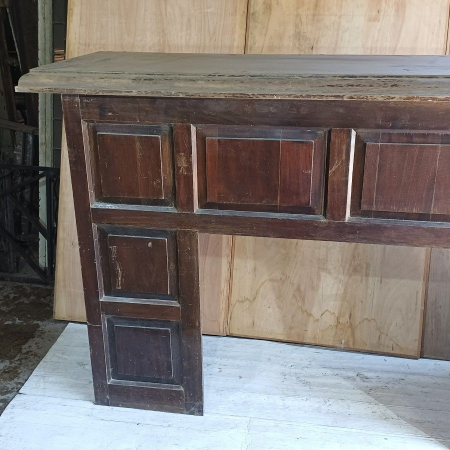 Mesa de estufa en cedro con diseño de tablero - imagen 3
