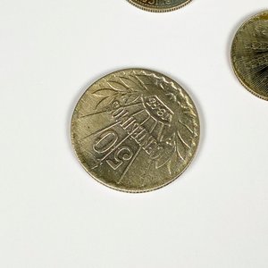 Seis Monedas de Plata Uruguayas: 50 y 20 Centésimos - imagen 3