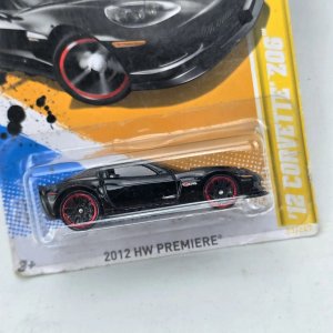 Hot Wheels Corvette Z06 2012 HW Premiere Negro - imagen 2