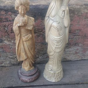 Par de Figuras Orientales en Pasta - imagen 1