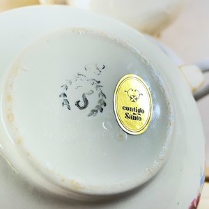Lote de 7 Azucareros de Porcelana con Detalles - imagen 4