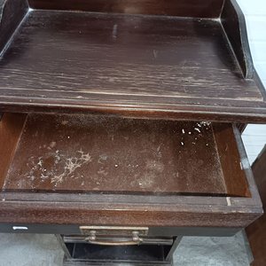 Mueble Auxiliar de Madera con Cajón y Estantes - imagen 5