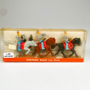Tres jinetes a caballo plástico, con caja - imagen 2
