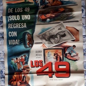 Lote siguiente: Poster Original "Los 49" (The 49th Man) - John Ireland, 1953