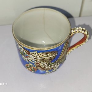 Juego de 26 pocillos y tazas de té en porcelana decorada con platitos - imagen 9