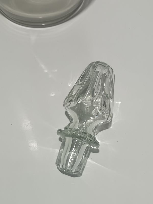 Botella de cristal antigua para decoración - imagen 5