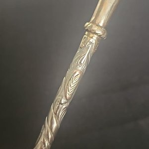 Bombilla Curva de Plata y Oro Martinez Hermano para Mate - imagen 3