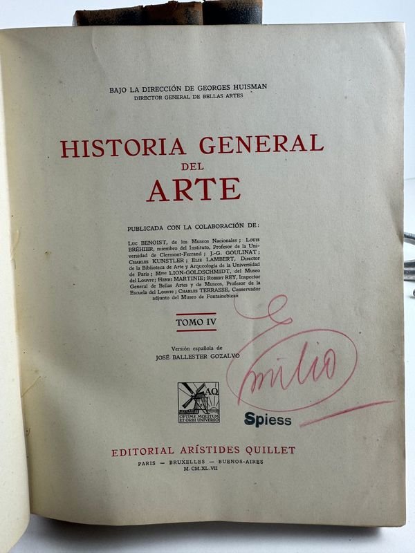 Colección de libros antiguos sobre arte en 4 tomos - imagen 3