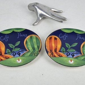 Lote anterior: Par de Platos Decorativos "Café París"