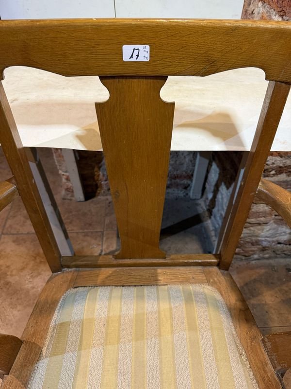 Silla de roble maciza para decoración - imagen 1