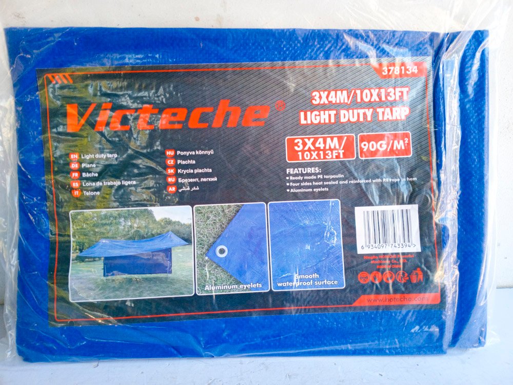 Lote siguiente: Tarpas azules de 3x4m