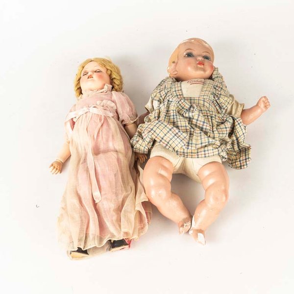 Lote de 2 Muñecas Antiguas de Colección